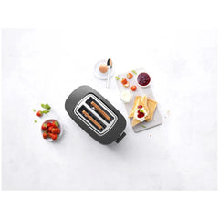 2 Short Slots Toaster, Black Matte