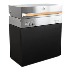 Propane gas grill, black matte