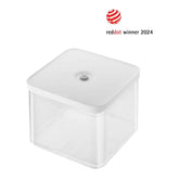 CUBE Container 2L / 21 cm, 4.2 Qt, Transparent-white