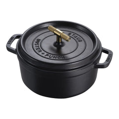4 qt, Round, Dutch Oven Buster And Punch, Black Matte