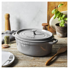 5.75 qt, Oval, Dutch Oven, Graphite Grey