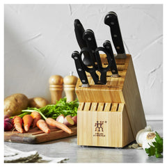 7-pc, Knife block set, natural