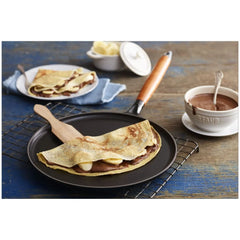 Crepe Pan with Spreader and Spatula, black matte