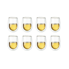 10-oz / 8-pc Stemless White Wine Glass Set