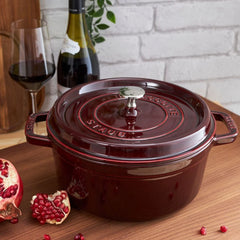 4 qt, Round, Dutch Oven, Grenadine