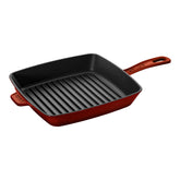 12-inch, Cast Iron, Square, Grill Pan, Grenadine