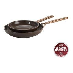 2-pc, Frying Pan Set Ceramic Nonstick Titanium