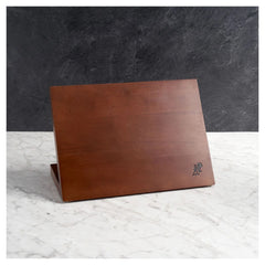 Rubberwood, Magnetic Hardwood Magnetic Easel With Walnut Stain
