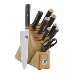 10-pc, Knife block set, natural