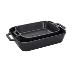 5-pc, Mixed Baking Dish Set, black matte