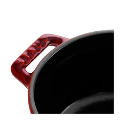 0.25 qt, Mini Round Dutch Oven, grenadine