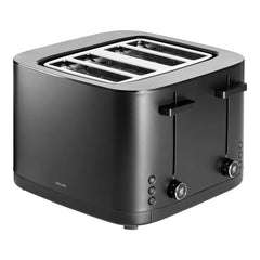 4 Short Slots Toaster, Black Matte