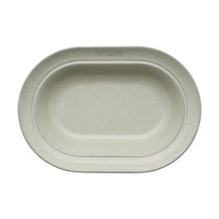 10-inch, Oval Serving Dish, white truffle