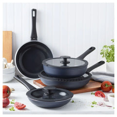 7-pc, Aluminum, Pots And Pans Set Ceramic Non-stick Coating