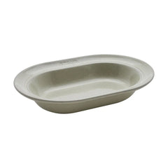 10-inch, Oval Serving Dish, white truffle