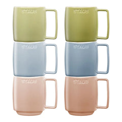 11.8-oz-/-6-pc Macaron Coffee/Tea Mugs