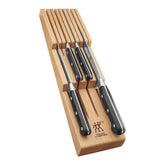 7-pc, Block Set with Beechwood In-Drawer Knife Tray, natural