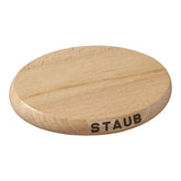 6-inch, Oval, Magnetic Wood Trivet, Brown