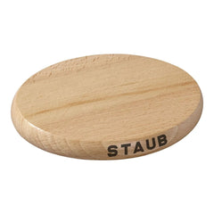 6-inch, Oval, Magnetic Wood Trivet, Brown
