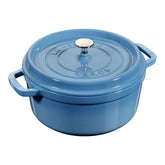 4 qt, Round, Cocotte, French Blue