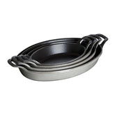 8.25 inch, Oval, Gratin Baking Dish, Graphite Grey