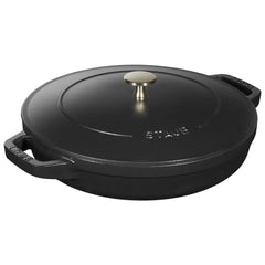 4-pc Stackable Set, Black Matte, Cast Iron