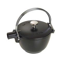 1 qt, Round, Tea Kettle, Black Matte