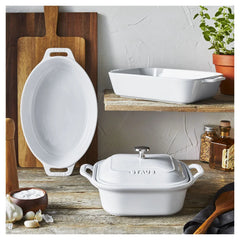 4-pc, Mixed Baking Dish Set, white