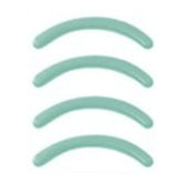 Replacement pads for eyelash curler, 4-pc | silicone | Turquoise