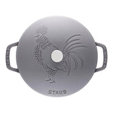 3.75 qt, Essential French Oven Rooster Lid, graphite grey