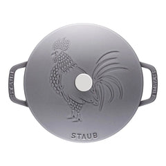 3.75 qt, Essential French Oven Rooster Lid, graphite grey