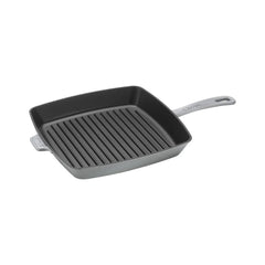 12-inch, Cast Iron, Square, Grill Pan, Graphite Grey