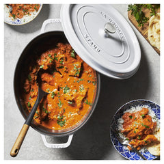 5.75 qt, Oval, Dutch Oven, Pure-white