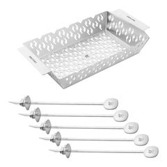 6-pc Kabob Set, Stainless Steel