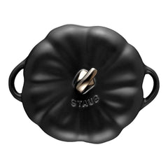 0.5 qt, Pumpkin, Petite Dutch Oven, Black Matte