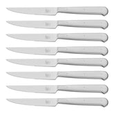 8-pc, 18/10 Stainless Steel Porterhouse Steak Knife Set In Black Presentation Box