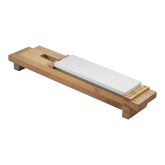 Bamboo Sharpening Stone Sink Bridge