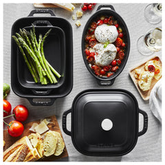 5-pc, Mixed Baking Dish Set, black matte