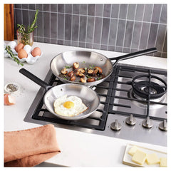 2-pc, Stainless Steel Fry Pan Set