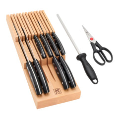 11-pc, Knife block set, natural