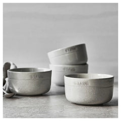 4-pc, Cereal Bowl Set, white truffle