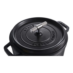 4 qt, Round, Dutch Oven Buster And Punch, Black Matte