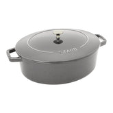6.25 qt, Wide Oval Dutch Oven, graphite grey