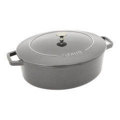 6.25 qt, Wide Oval Dutch Oven, graphite grey