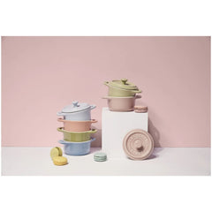 6-pc, Mini Round Dutch Oven Set Macaron, mixed colors