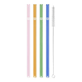 Glass Straw - Colored - Straight Set