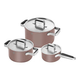 6-pc, 18/10 Stainless Steel, Pots And Pans Set