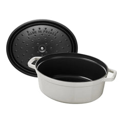 5.75 qt, Oval, Dutch Oven, White Truffle