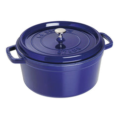 7 qt, Round, Dutch Oven, Dark Blue