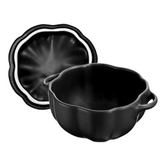 0.75 qt, Pumpkin, Petite Dutch Oven, Black Matte